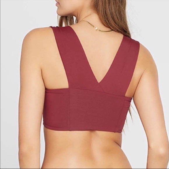 New L*space Pink Parker Swim Top Small - Picture 2 of 6